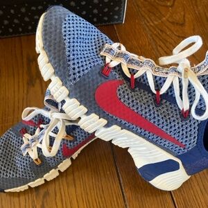 Nike Free Menton 3 Amp Royal Blue Red Sail Shoes